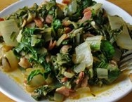 Acelgas con bacon