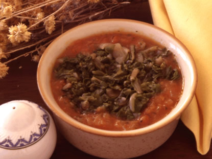 Acelgas con salsa de tomate