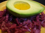 Aguacate a la naranja