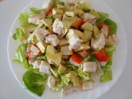 Aguacate con cangrejo