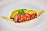 Aguacates con carabineros
