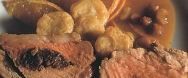 Aguja de ternera gallega con pasas y miel