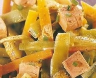 Ajedrez de foie-gras y mango