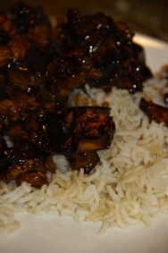 Ajetes con arroz