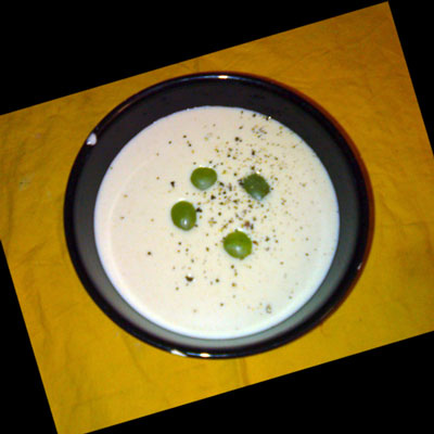 Ajoblanco con uvas