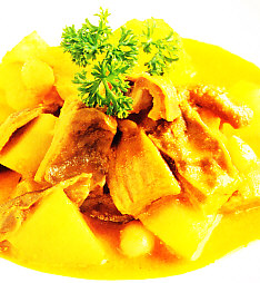 Ajo y ñoras de "cocido de cerdo"