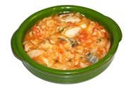 Ajoarriero de bogavante y bacalao