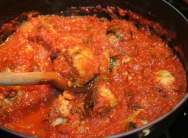 Albóndigas con berenjenas