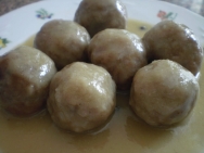Albóndigas con foie-gras y aceitunas