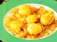 Albóndigas de bacalao con piñones