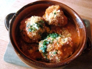 Albondigas de pan y jamon