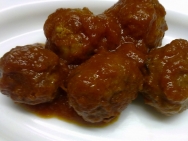 Albóndigas de pollo y gamba blanca