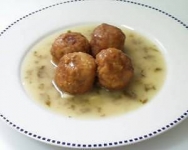 Albóndigas de setas y pescado