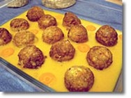 Albóndigas de tofu en salsa dulce