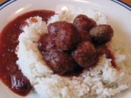 Albóndigas en salsa agridulce