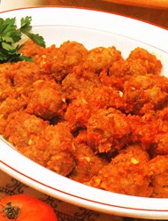 Albóndigas estofadas al microondas