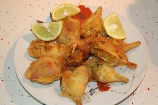 Alcachofas a la romana