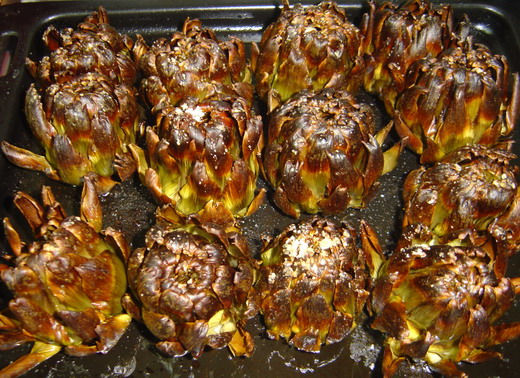 Alcachofas al horno
