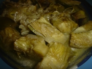 Alcachofas al jerez