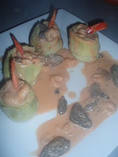Alcachofas con cangrejo