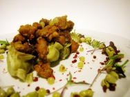 Alcachofas con mollejas