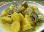 Alcachofas con patatas