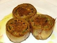Alcachofas rellenas de marisco