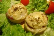 Alcachofas rellenas de queso de oveja