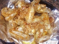 Alitas de pollo a la almendra