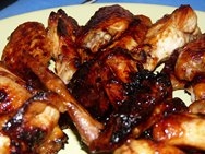 Alitas de pollo a la miel