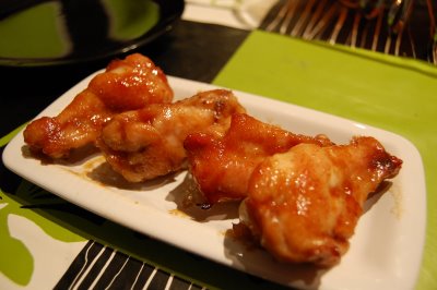 Alas de pollo agridulces