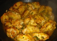 Alitas de pollo al ajillo