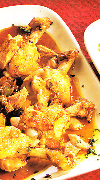 Alitas de pollo en salsa picante