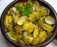 Almejas a la marinera a la pimienta