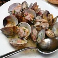 Almejas al jerez al microondas