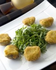 Almejas rellenas de gambas