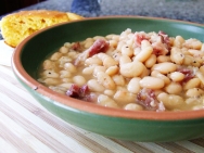 Alubias blancas con jamón