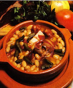 Alubias blancas con tocino