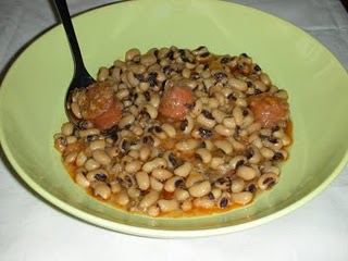 Alubias carillas con arroz y chorizo