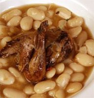 Alubias con perdiz