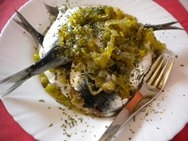 Anchoas con cebolla