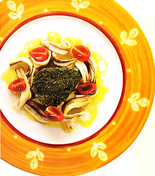 Anchoas marinadas con semillas de anís