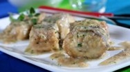 Anguila en salsa de almendras
