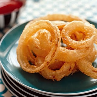 Aros de cebolla en tempura