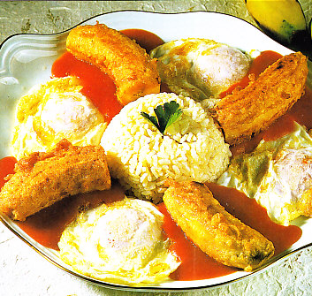 Arroz a la cubana