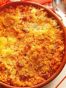 Arroz al estilo de Milán