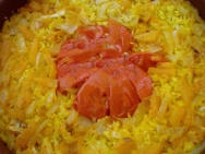 Arroz al horno con calabaza