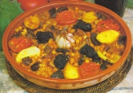 Arroz al horno con garbanzos