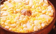 Arroz al horno con habichuelas