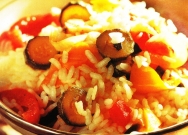 Arroz al horno con pisto